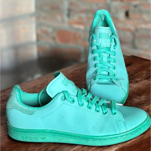 adidas Other - Adidas Stan Smith Men 8 Women 10 Shoes Sneakers Low Skateboard Classic Turquoise